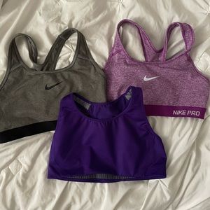 Nike Bundle | 3 Sports Bras Sz S